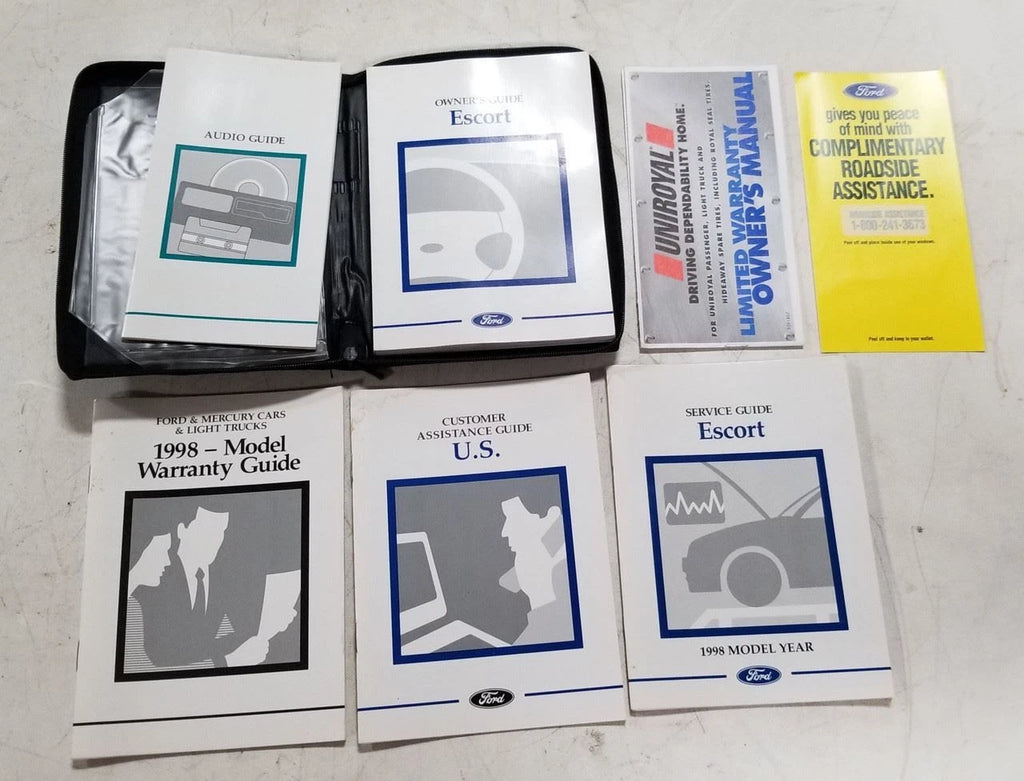 Owner's Guide for Ford Escort (1998) - OEM with Inserts