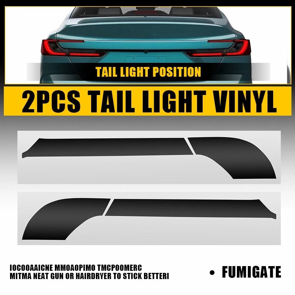 2X Smoked Blackout Tail Light Vinyl Decals for Toyota Camry (2025–2026)