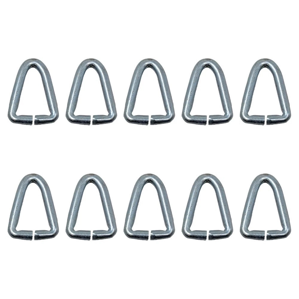 Set of 10 Flail Mower Blade Hanger Link D Rings for Ford 907 917 222157