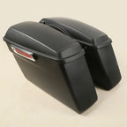 Matte Saddlebags with Conversion Bracket for Harley Softail Fatboy
