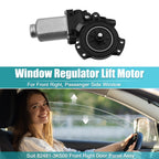 Front Right Power Window Regulator Lift Motor for Hyundai Sonata (2011–2014) 82460-3K001