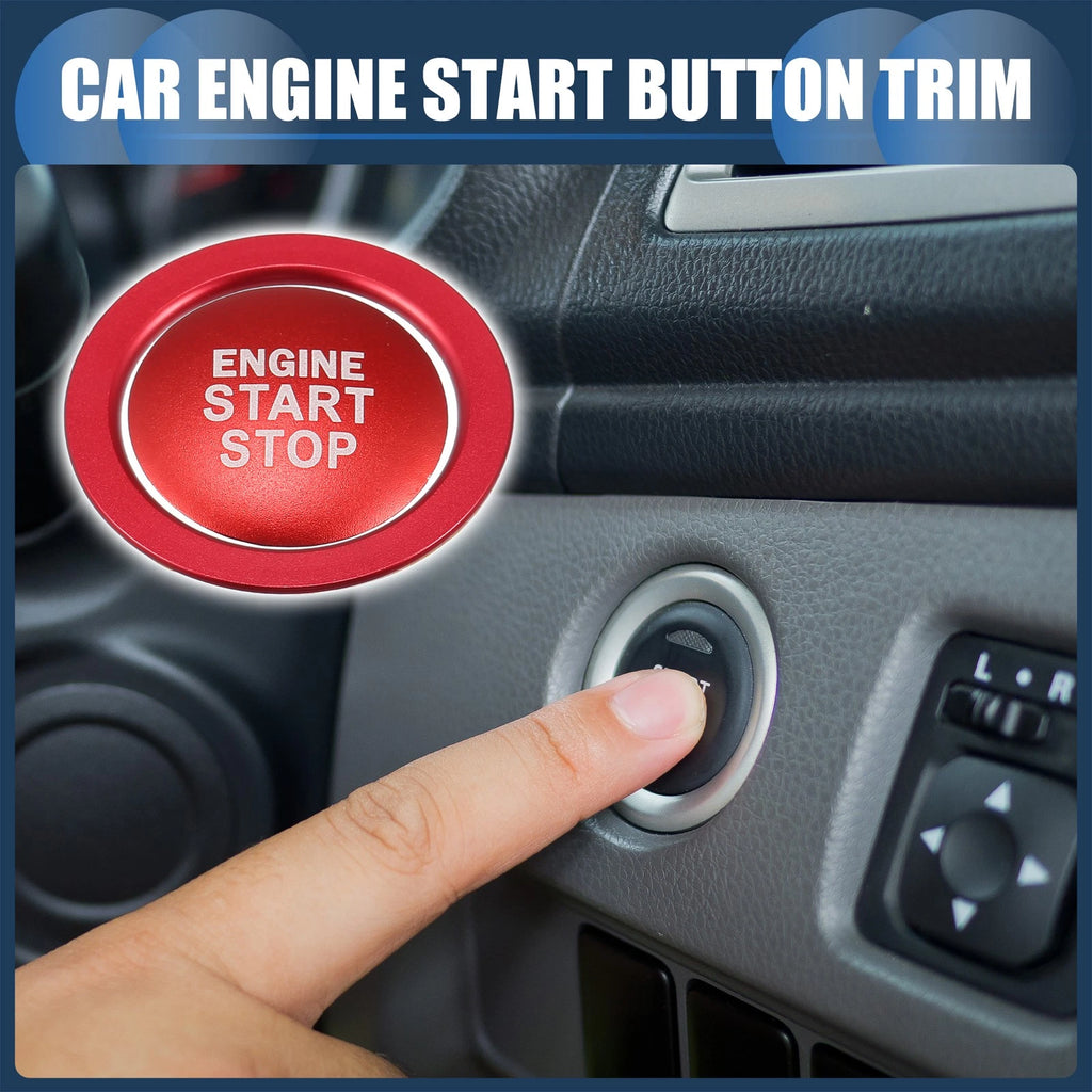 Set of 1 Engine Start Stop Button Cover for Toyota  Red