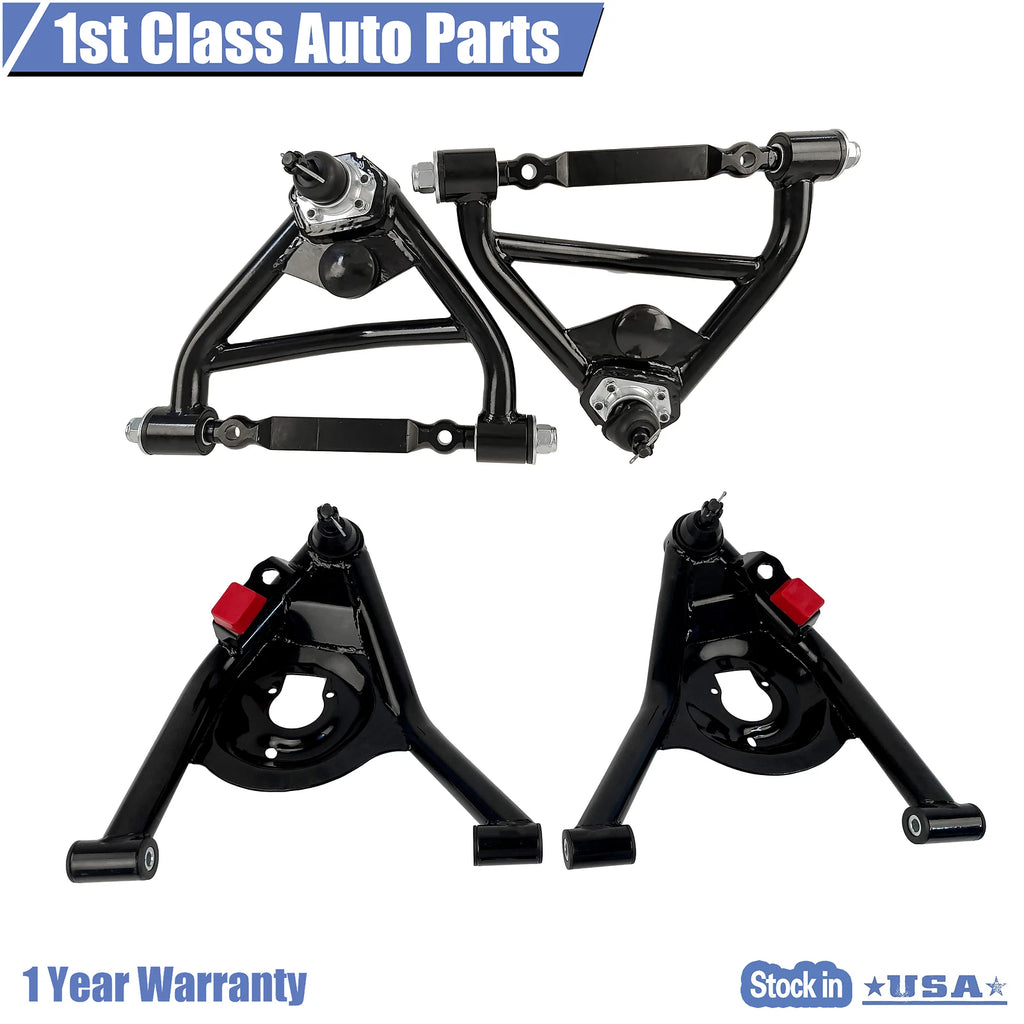 Set of 4 Front Tubular Control Arms for Chevrolet Camaro Pontiac (1970–1981)