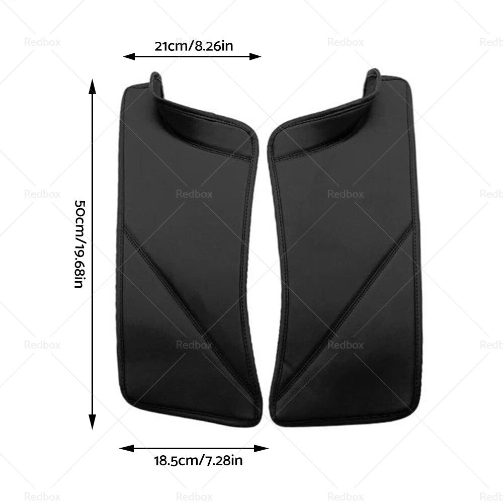 2X PU Rear Door Sill Protector Cover Pad for Tesla Model Y (2020–2022)