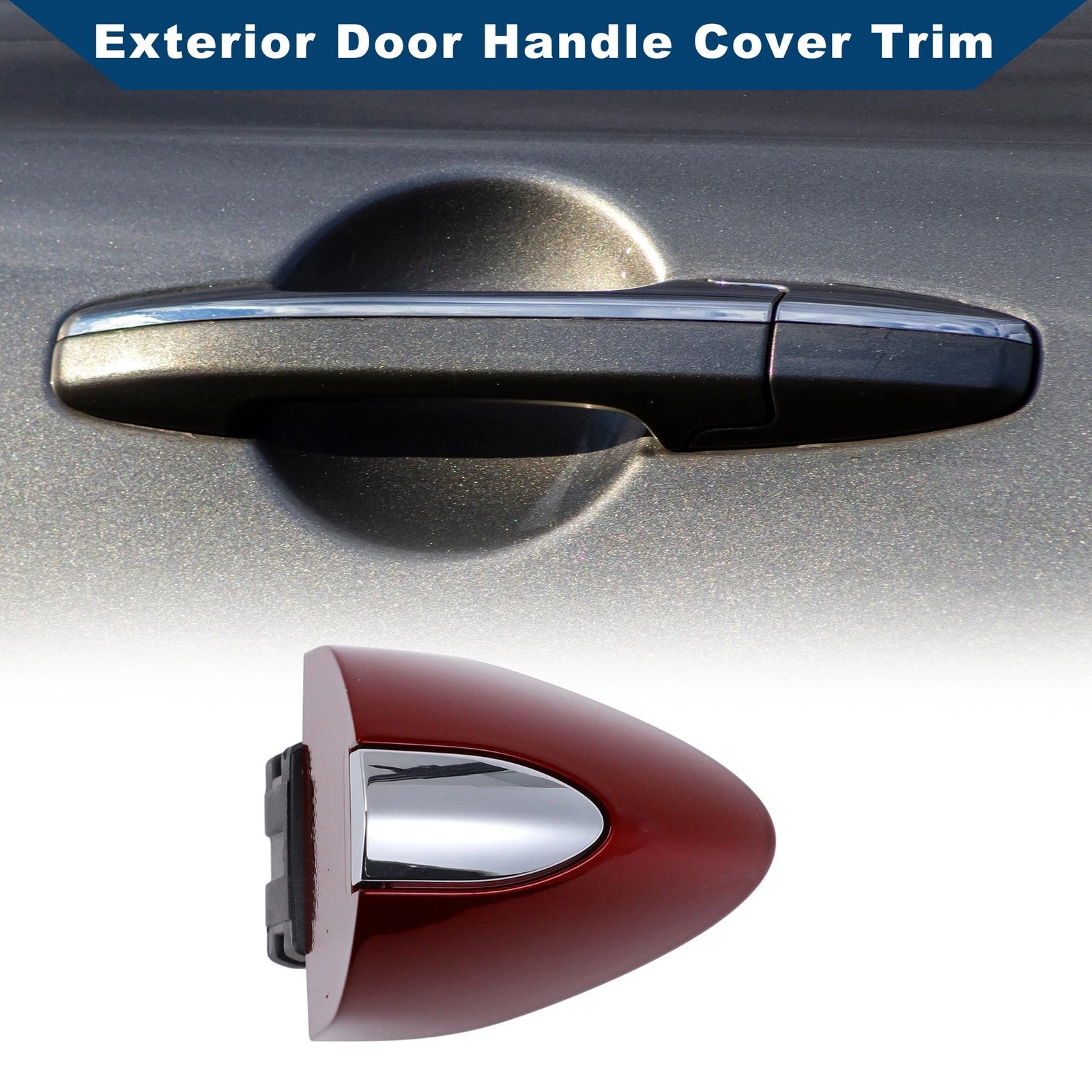 Exterior Door Handle Cover Trim for Buick LaCrosse (2017–2019) Red