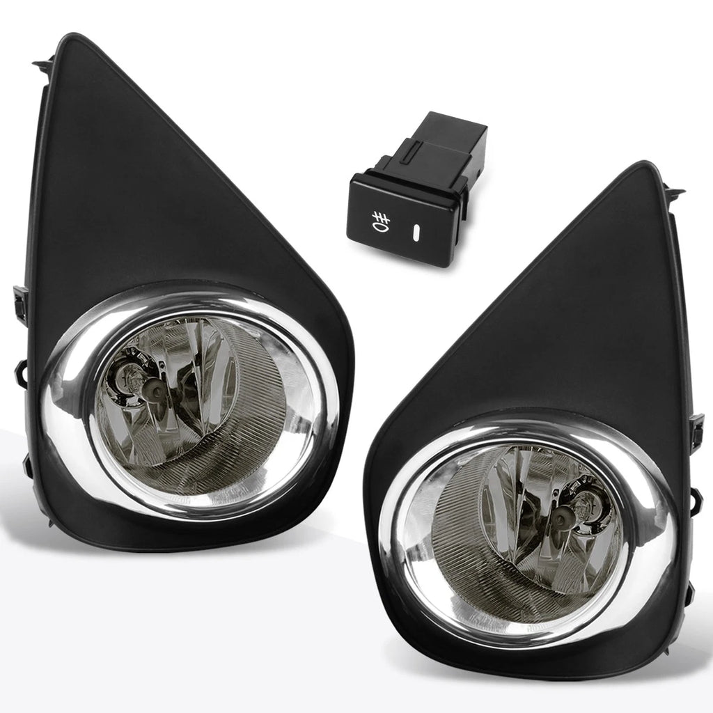 Fog Lights for Toyota Yaris XP130 (2015–2016) - Smoked Lens, Switch Included