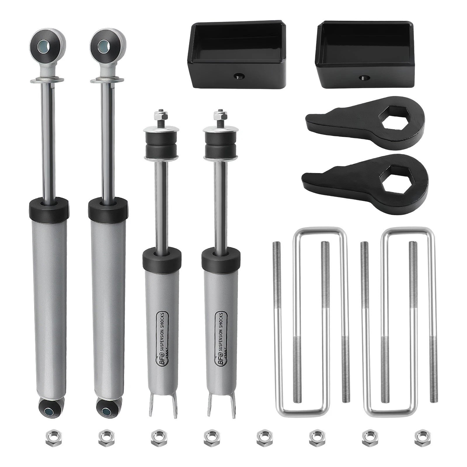 Adjustable 1-3" Leveling Lift Kit for Chevy Silverado/GMC Sierra 1500 4WD (1999–2006)