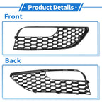 1pc Fog Light Grill for Audi A3 (2012–2016) No. 8V3807682 Black