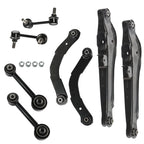 Set of 8 Rear Upper Lower Control Arms Sway Bar Links for Jeep Compass (2007–2009)