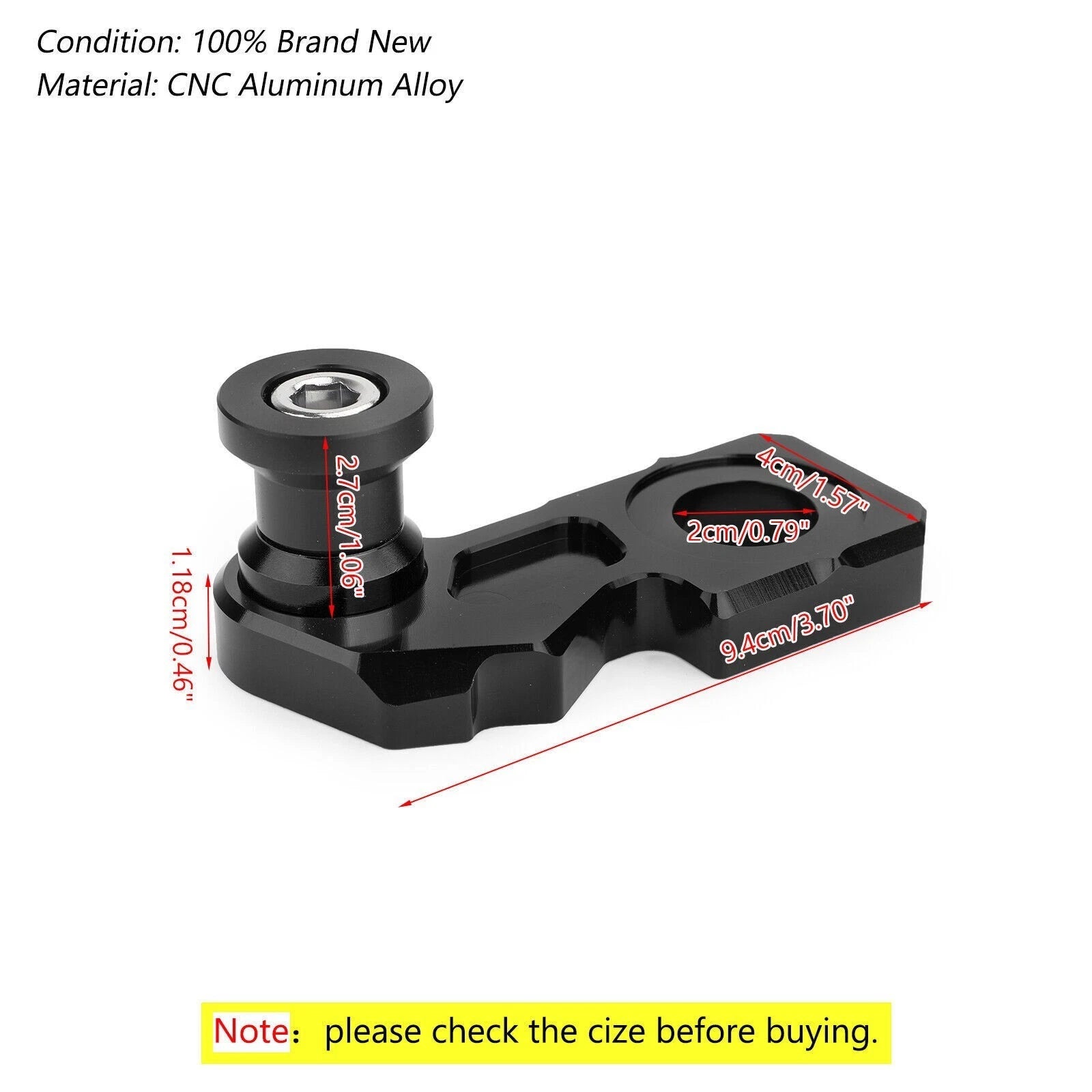 CNC Chain Adjuster Block with Stand Spool for Honda CB650F CBR650F (2014–2018)