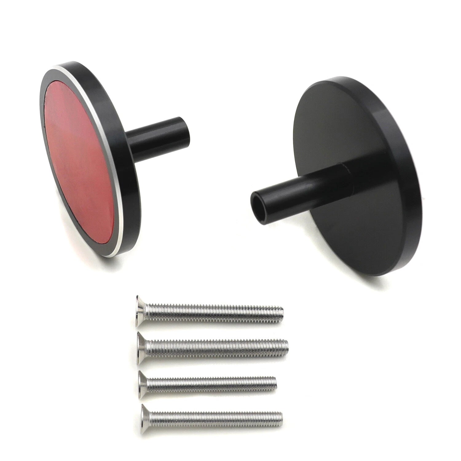 2Pcs Red Round Reflector Screw Bolt for Universal Motorcycle