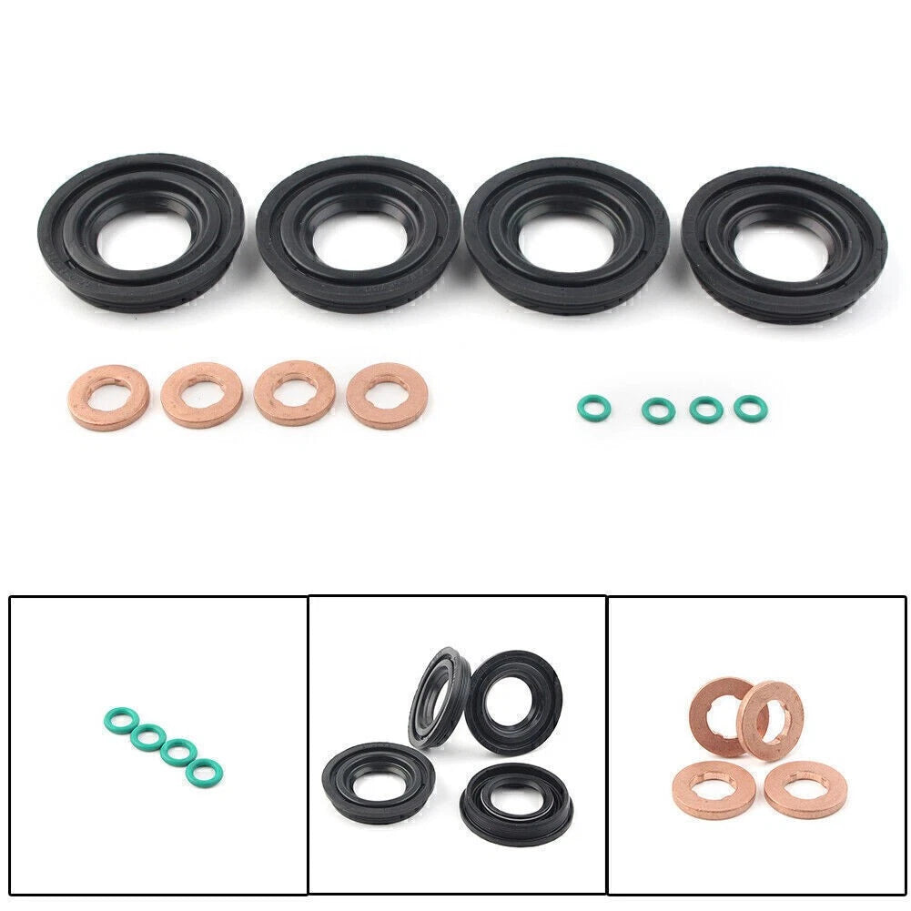 Set of 4 Fuel Injector Seal Washer O-Rings for Ford Transit MK7, Land Rover Defender