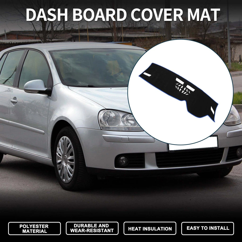 Dashboard Cover Mat for Volkswagen Golf 8 (2021–2024) Sun Protector Black Blue