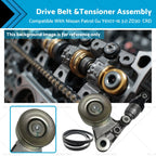 Drive Belt & Tensioner Assembly for Nissan Patrol GU (2007–2016) 3.0 Diesel