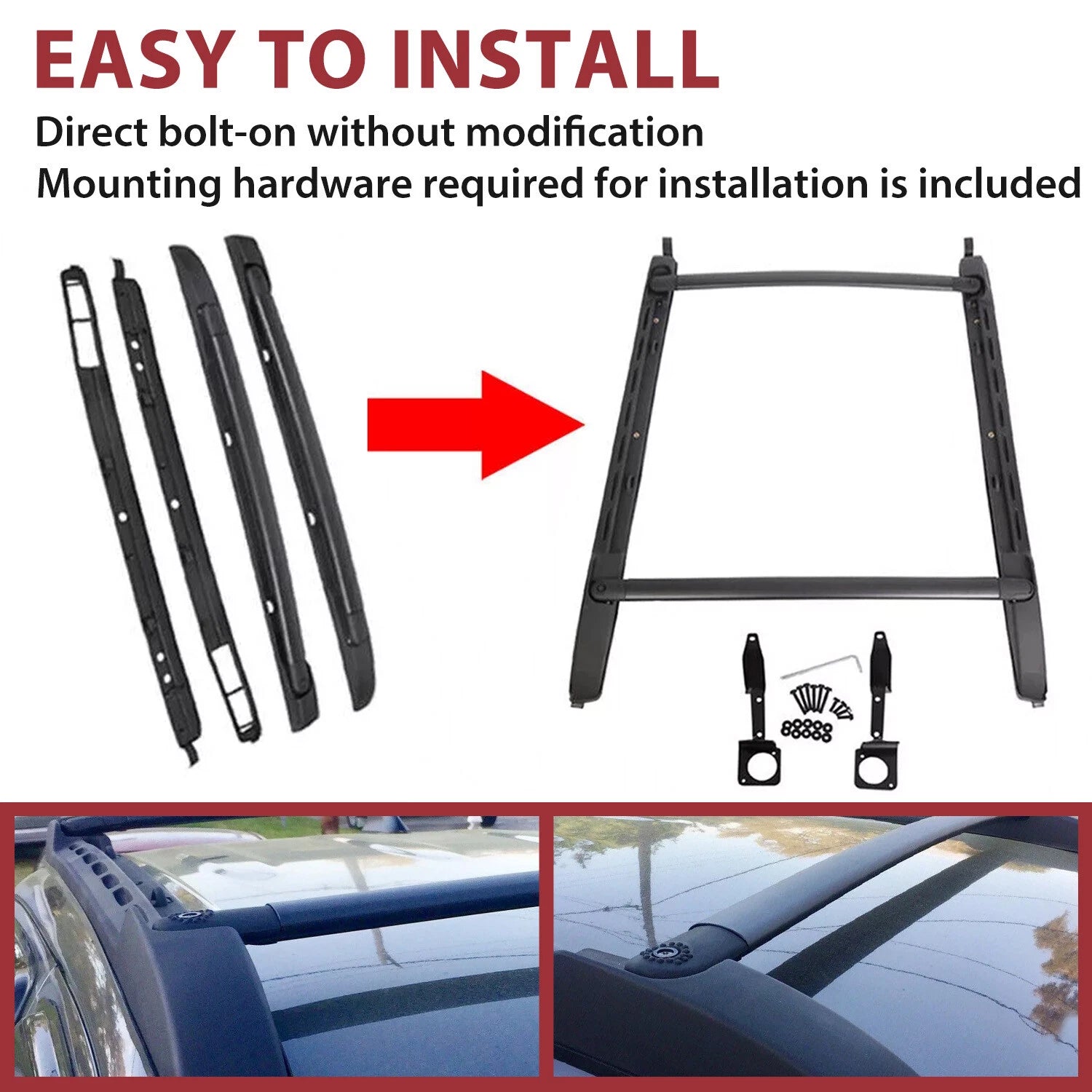 Roof Rack Cross Bar for Toyota Tacoma Double Cab (2005–2023)