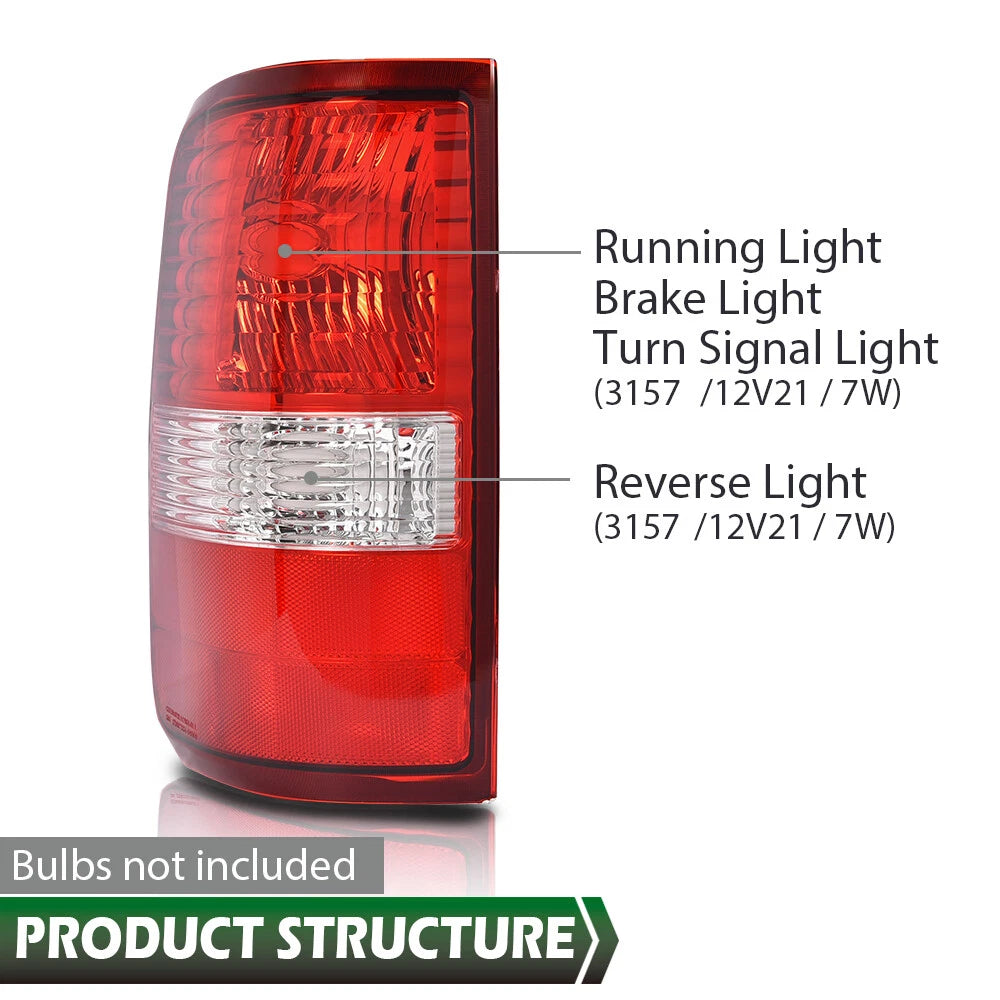 Pair Tail Lights for Ford F150 (2004–2008)