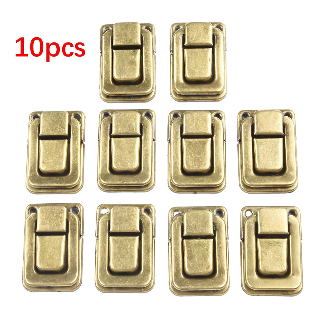 10PCS Retro Luggage Buckle Metal Lock for Furniture Hardware