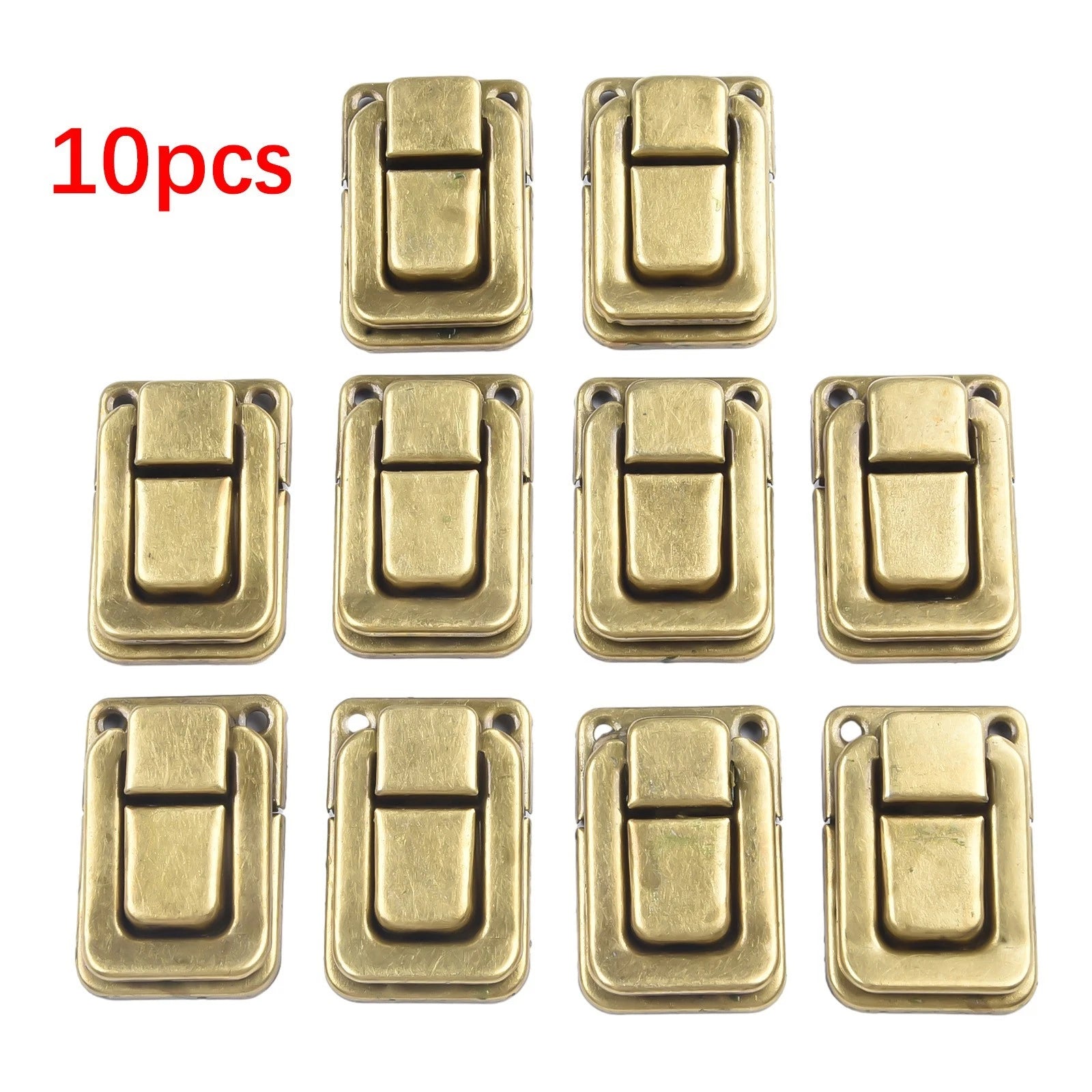 10PCS Retro Luggage Buckle Metal Lock for Furniture Hardware