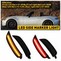 Front Rear Marker Lamp Set for Mazda Miata MX-5 (2016–2022) - Amber Red Smoked