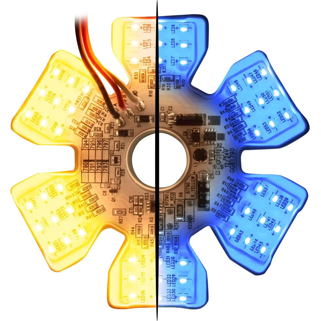 LED Air Cleaner Light Dual Function Amber Blue for Peterbilt Kenworth (2000–2019)