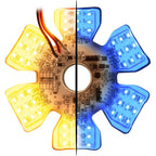 LED Air Cleaner Light Dual Function Amber Blue for Peterbilt Kenworth (2000–2019)