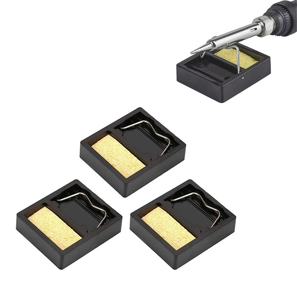 Electric Soldering Iron Stand with Adjustable Holder and Tip Cleaner