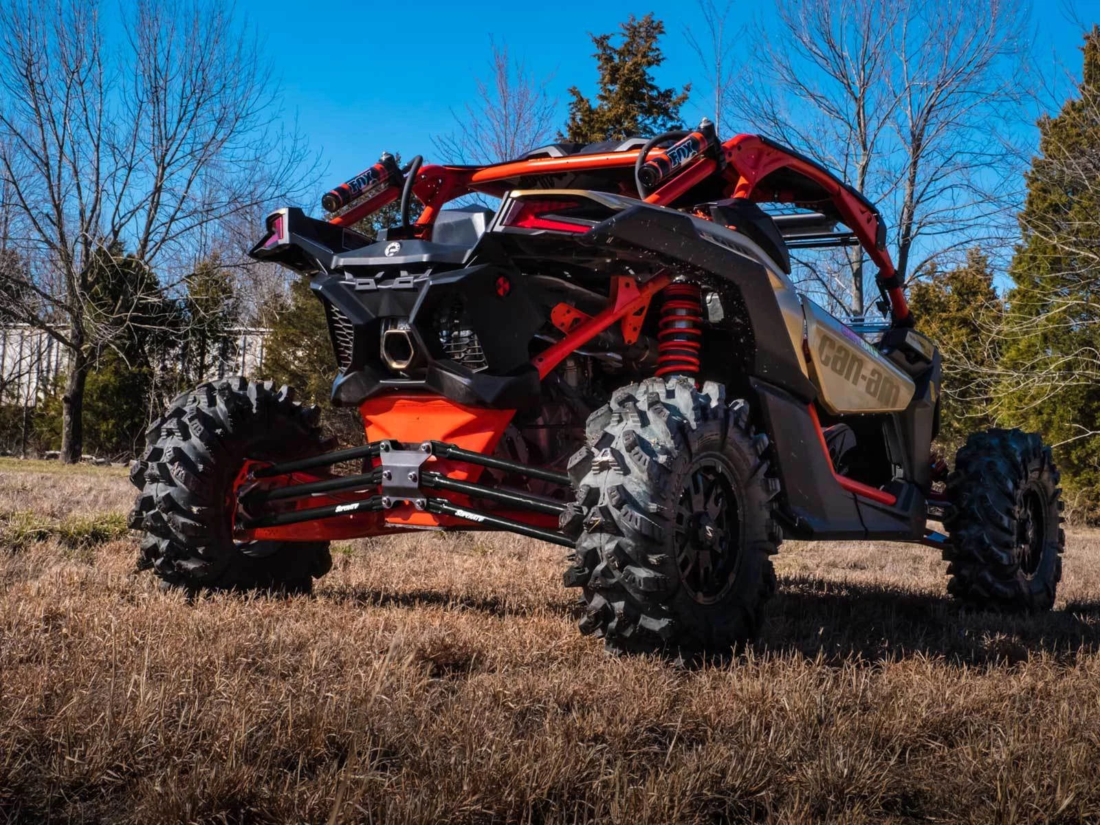 SuperATV Tubed Rear Radius Arms for Can-Am Maverick X3 (2017–2023) - Black
