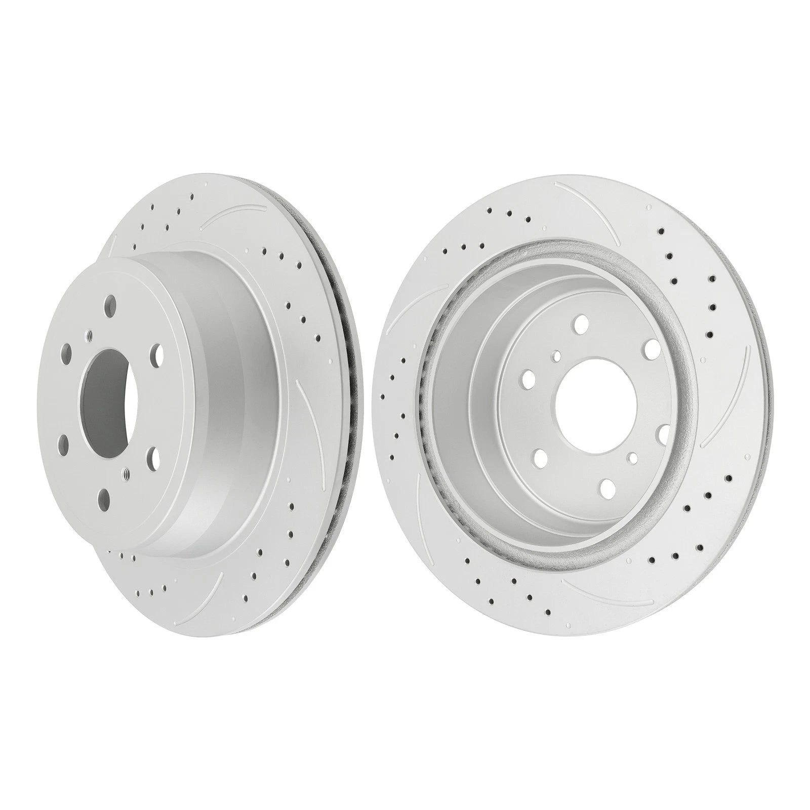 Rear Drilled Slotted Rotors & Ceramic Pads Kit for Chevy Tahoe (2007–2011)