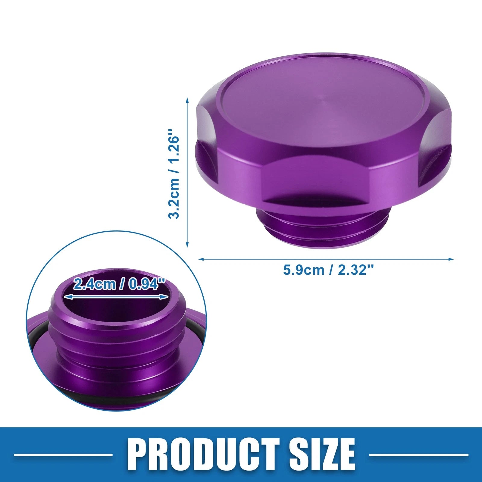 Oil Filler Cap for Nissan Most Models (Modified, Purple)