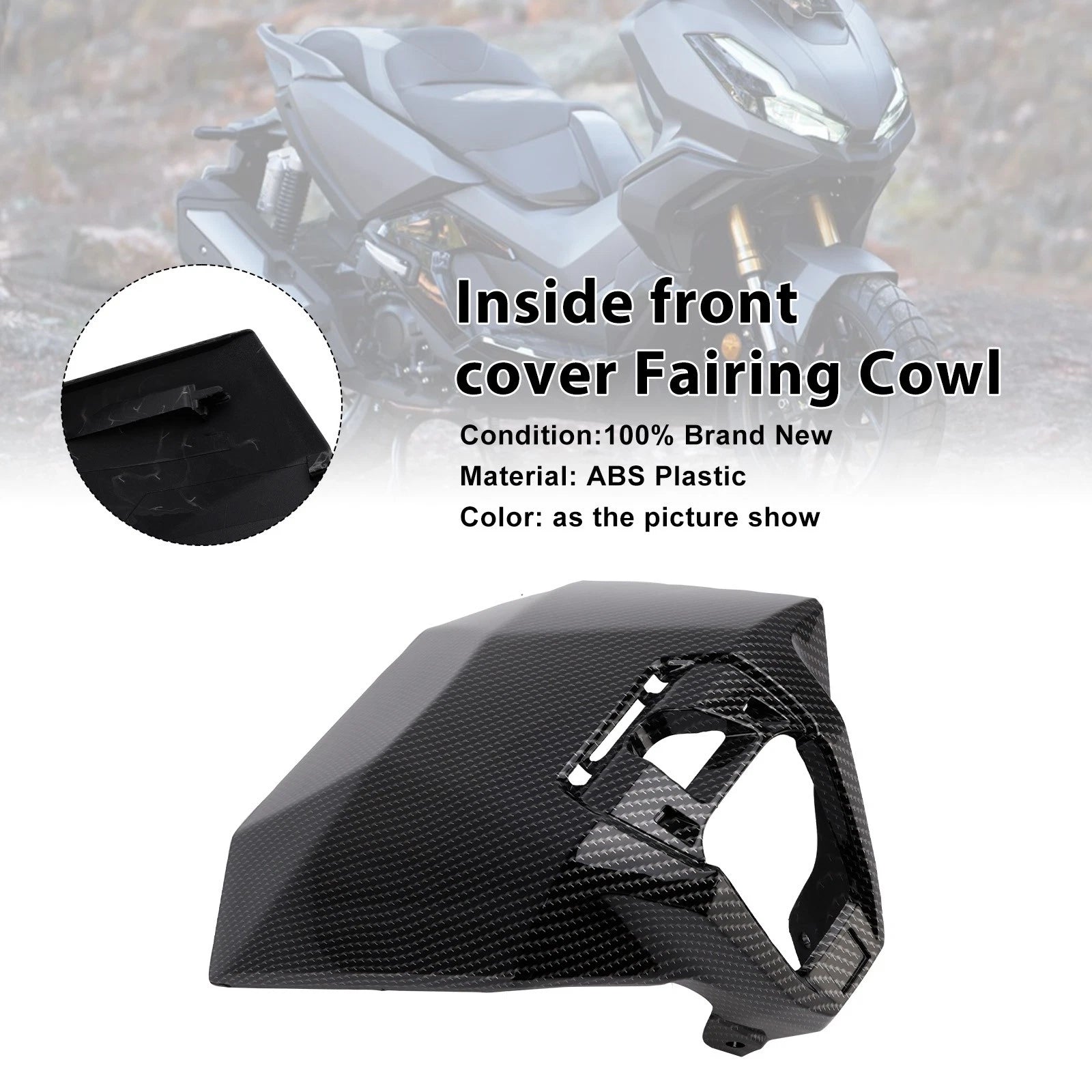 Inside Front Cover Fairing Cowl for Honda ADV 350 (2022–2025) Carbon