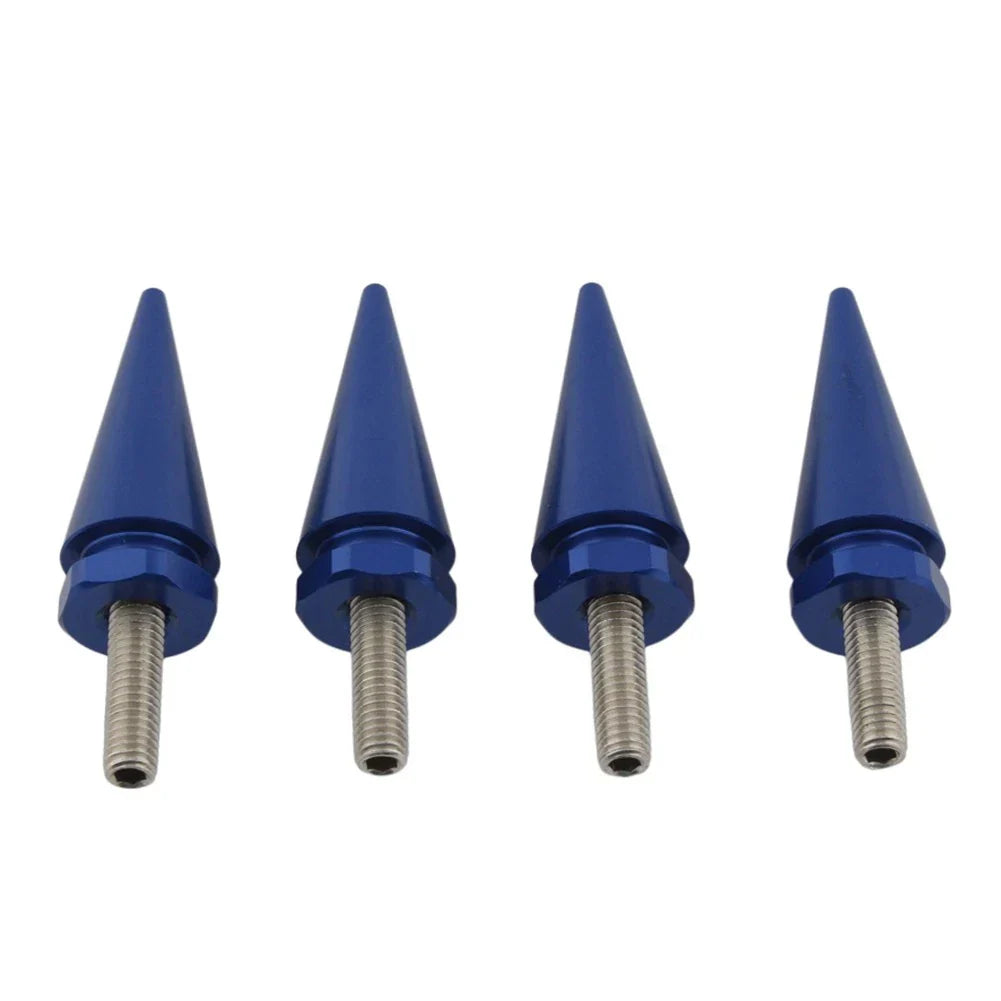 4 x 5mm Blue Spike Windscreen Screw Bolts for Harley Touring Road Glide (1998-2025)