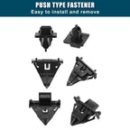8 Pcs Fender Liner Clips for Toyota FJ (2007–2014) No. 61118-35010 Black
