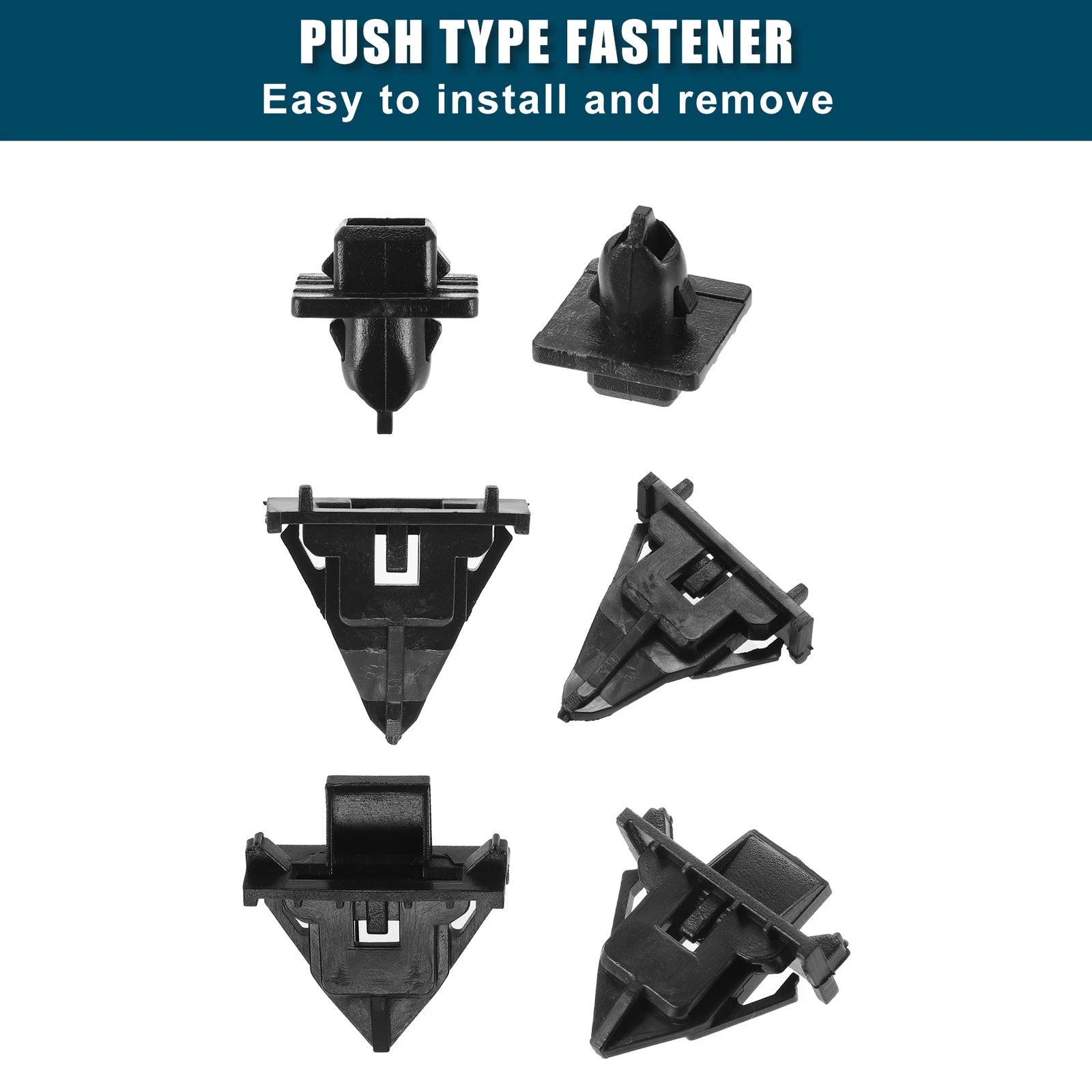 8 Pcs Fender Liner Clips for Toyota FJ (2007–2014) No. 61118-35010 Black