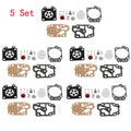 Set of 5 Carburetor Rebuild Kits for Walbro 43CC 52CC (40-5/44F-5 36F 139F)