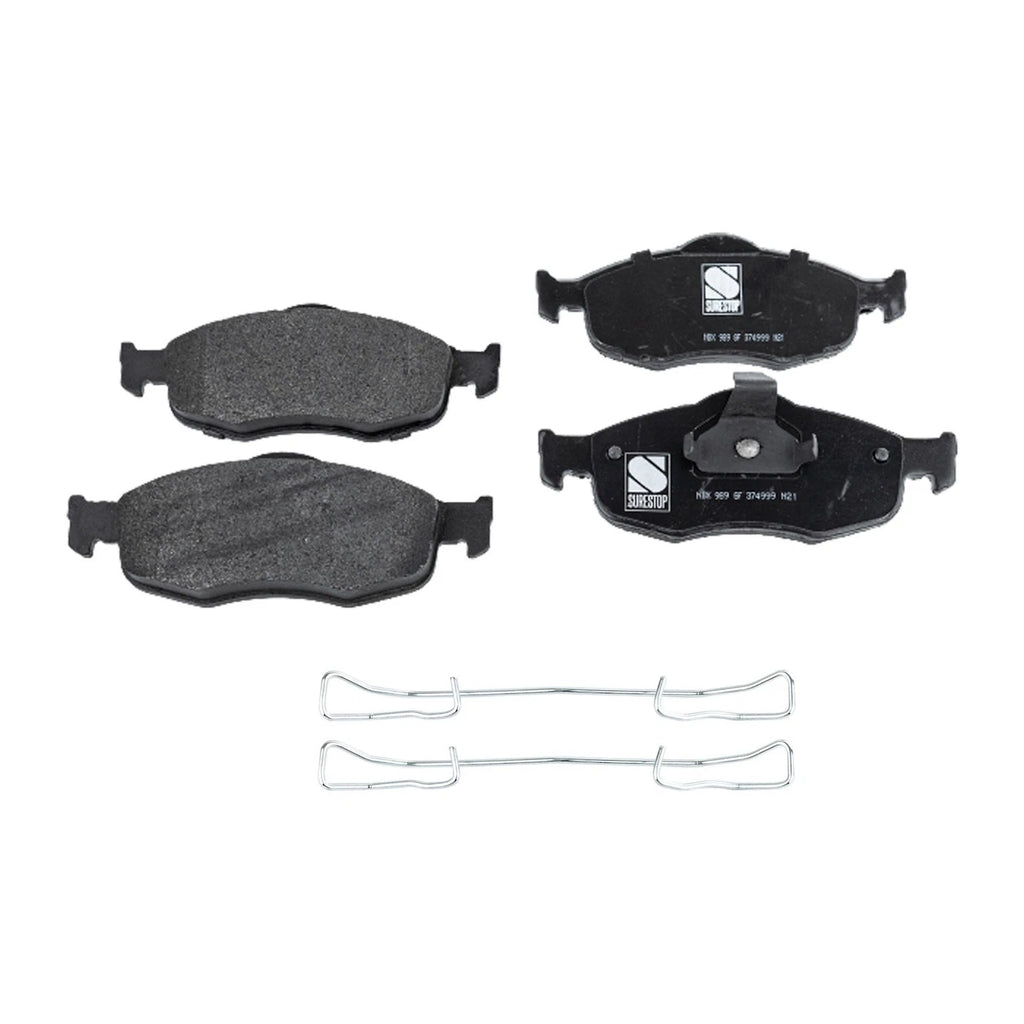 Set of 4 Semi-Metallic Brake Pads for Ford Contour (1995–2000)