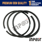 Set of 3 Piston Rings for Kubota D1105 (STD, 78mm, +0.5mm)