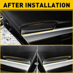 Set of 2 Black Door Panel Armrest Covers for Honda Accord (2008â2012)