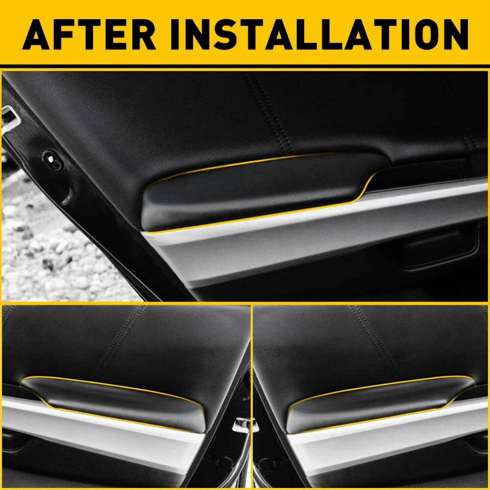 Set of 2 Black Door Panel Armrest Covers for Honda Accord (2008â2012)
