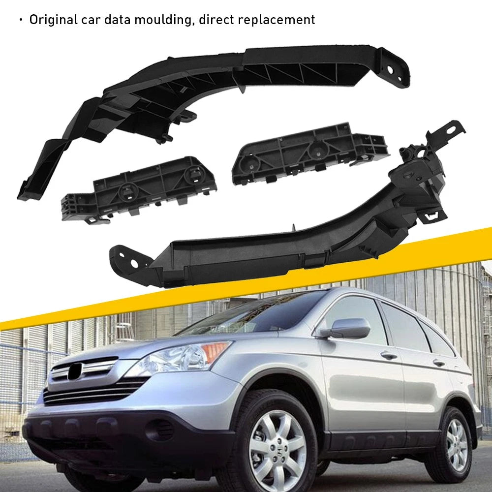 Set of 4 Front Bumper Bracket Retainer Beam Mounts for Honda CR-V (2007–2011)
