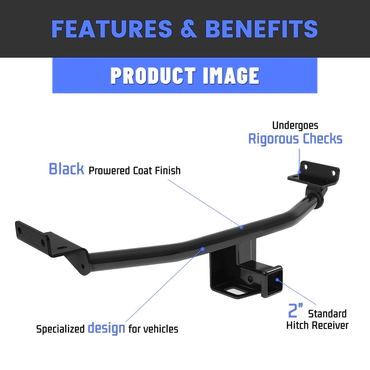Trailer Hitch Class 3 Receiver for Hyundai Tucson (2016–2021)