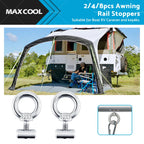 Awning Rail Stoppers Set of 8 for Caravan Motorhome Campervan Boat