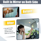 2pcs Sun Visor Assembly Kit for Toyota Camry (74320-06780-E0) Gray