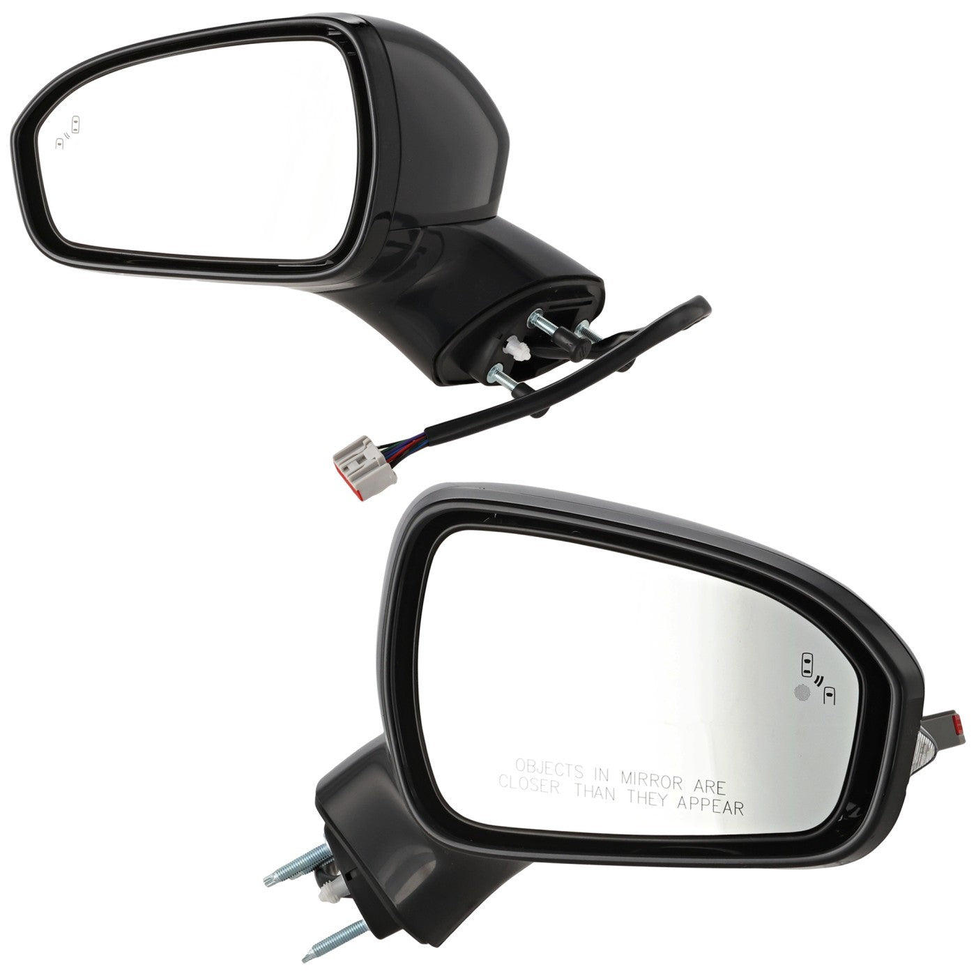 Set of 2 Heated Mirrors for Ford Fusion (Driver & Passenger Side)