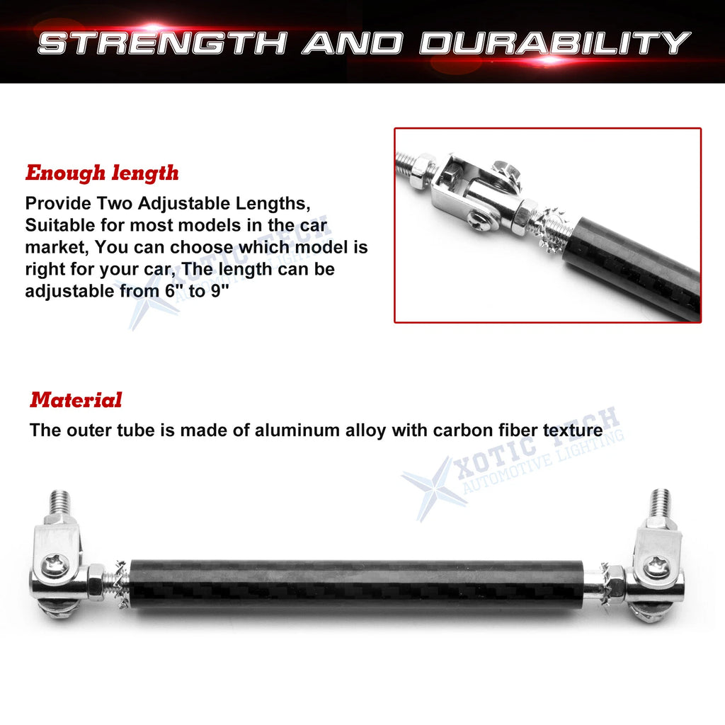 Bumper Racing Lip Rear Diffuser Rod Strut for Ram Lincoln Rivian (2024-2025)