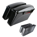 Hard Saddlebags with Black Latch Keys for Harley Softail Deluxe Fatboy (1984–2017)