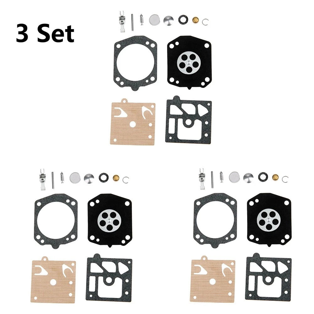 3X Carburetor Gasket Repair Set for Walbro K22-HDA Chainsaw (Replace Parts)