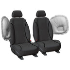 Front Canvas Car Seat Covers for Mitsubishi Triton MQ MR (2015-2020)
