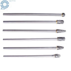 6X Rotary Aluminum 10mm Cut Burrs for Long Reach Carbide Burs 1/4" Shank