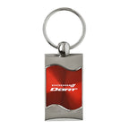Red Rectangular Wave Keychain - Officially Licensed for Dodge Dart
