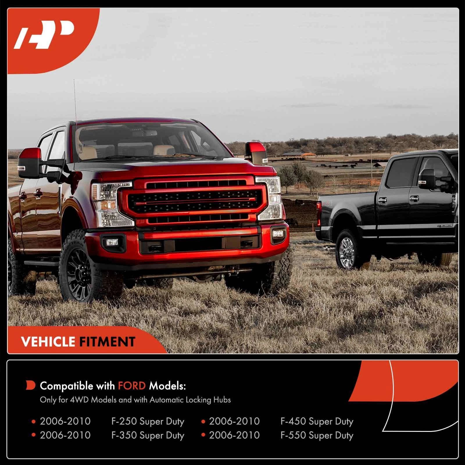 Front 4WD Auto Locking Hubs for Ford F-250 F-350 F-450 F-550 (1999–2023)